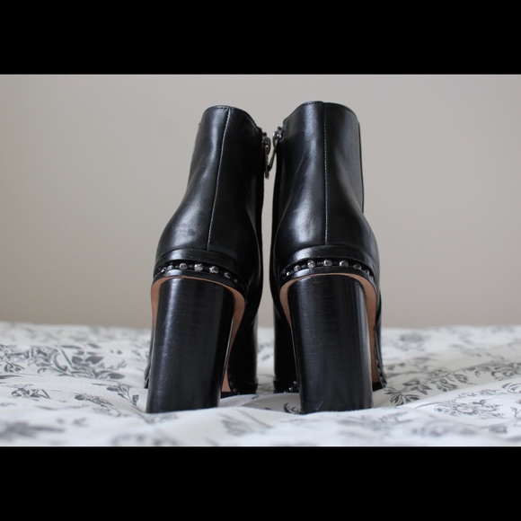 Coach Justina Leather Ankle Boots - Picture 5 of 6